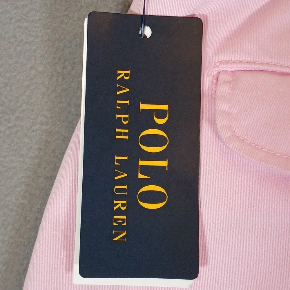 POLO RALPH LAUREN Men's Stretch Classic-Fit Polo Chino Pants Pink Size XL